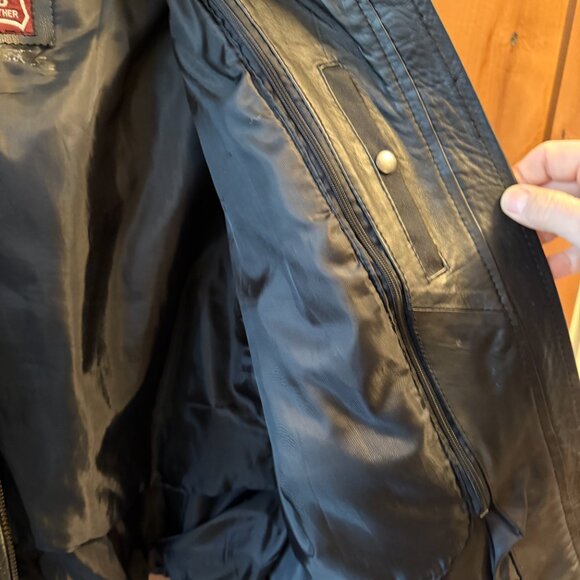 Leather Club Sheepskin Leather Jacket w/removable vest Womens' XL (est'd.) - Picture 5 of 16